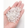 thumbnail image 1 of Xiao Hua Piedra triturada de cristal natural de 1 kg, piedra pulidora para aromaterapia, piedra desmagnetizadora para purificación de peceras, decoración, piedra natural blanca de 5-7 mm, 1 of 4