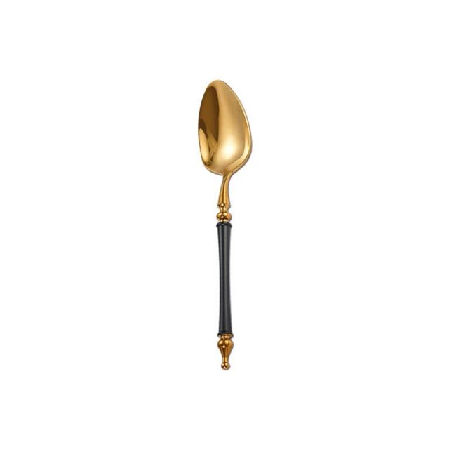 Vajilla de acero inoxidable, cuchillo, tenedor, cuchara, postre, café, sopa, vajilla para Hotel, restaurante, hogar, cocina Fivean unisex
