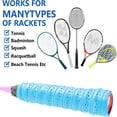 thumbnail image 3 of LOVEVER 5Pcs Tennis Racket Grip Tape  Lightweight Cushion Overgrip Racket  Anti-Slip Precut Handle Wrap  Perforated Super Absorbent Grips with Finish Tape  Badminton Picklebal Dry Feel Cu, 3 of 5