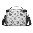 thumbnail image 3 of Lunch Box Pioneer Flower Floral Print Pattern Insulated Lunch Bag for Women Men,Medium Leakproof Lunchbox Cooler Bag Adjustable Strap,10 X 6.7 X 8 Inches, 3 of 6