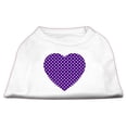 thumbnail image 3 of Pet Dog  Cat Shirt Screen Printed, Swiss Dots Purple Heart, 3 of 4