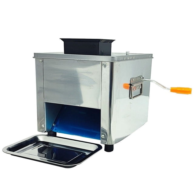 Machine Électrique de Tranchage, Déchiquetage et Coupe de Viande 3,5 mm, Coupe-Aliments 850 W avec Lame en Acier Inoxydable 310 Tr/min