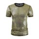 thumbnail image 2 of Playeras Elvqul de Hombre Oro Liso Manga Corta Cuello Redondo Casual, 2 of 6