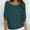 Blue, variant on Amidoa Blue Trendy Sweaters for Women 2025 3/4 Sleeve Plus Size Fall Light Casual Sweaters Cardigans for Women L