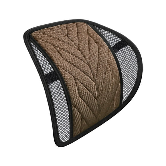 Lumbar Support Pillow, Lumbar Support Pillow for Office Chair, Linen Car Lumbar Cushion Breathable Car Home Massage Lumbar Back Cushion Car Lumbar Support Interior Supplies