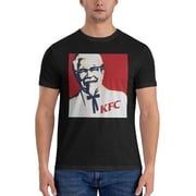 Kfc Logo Men'S Basic Short Sleeve T-Shirt Vogue Black Small