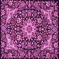 thumbnail image 1 of Ahgly Company Indoor Square Medallion Pink Traditional Area Rugs, 6' Square, 1 of 4