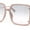 Pink - Grey Pink, variant on Classic Womens Butterfly Rectangle Oversize Fashion Sunglasses Black Gold - Smoke