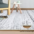 thumbnail image 2 of Garvee 8' x 10' Moroccan Bohemian Rug Indoor Geometric Floor Carpet Farmhouse Non Slip Low Pile Rug for Living Room Bedroom, Gray, 2 of 6