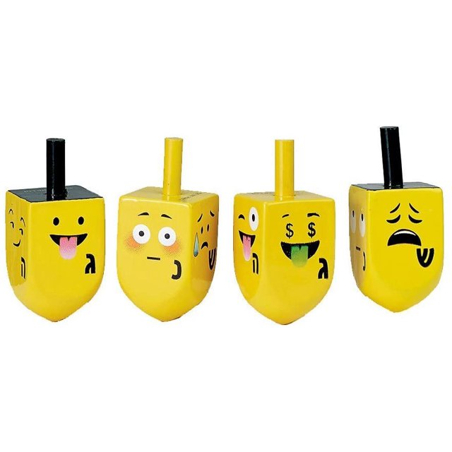 Holiday Decor Gifts Emoji Hanukkah Dreidels