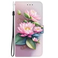 thumbnail image 2 of Leather For Google Pixel 10a 6.3-inch Wallet Case Crystal Material Painted Animal&Flowers&Hearts Pattern, Wallet For Women Men Card Holder Magnetic Clasp Kickstand Folio Cover,Color-10, 2 of 7