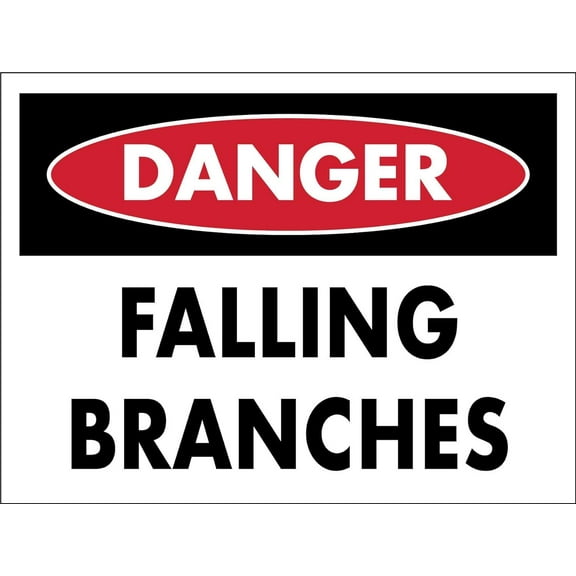 Danger Falling Branches Sign Metal Tin Sign12x16 Inches Caution Danger Safety Security Warning Notice Signs