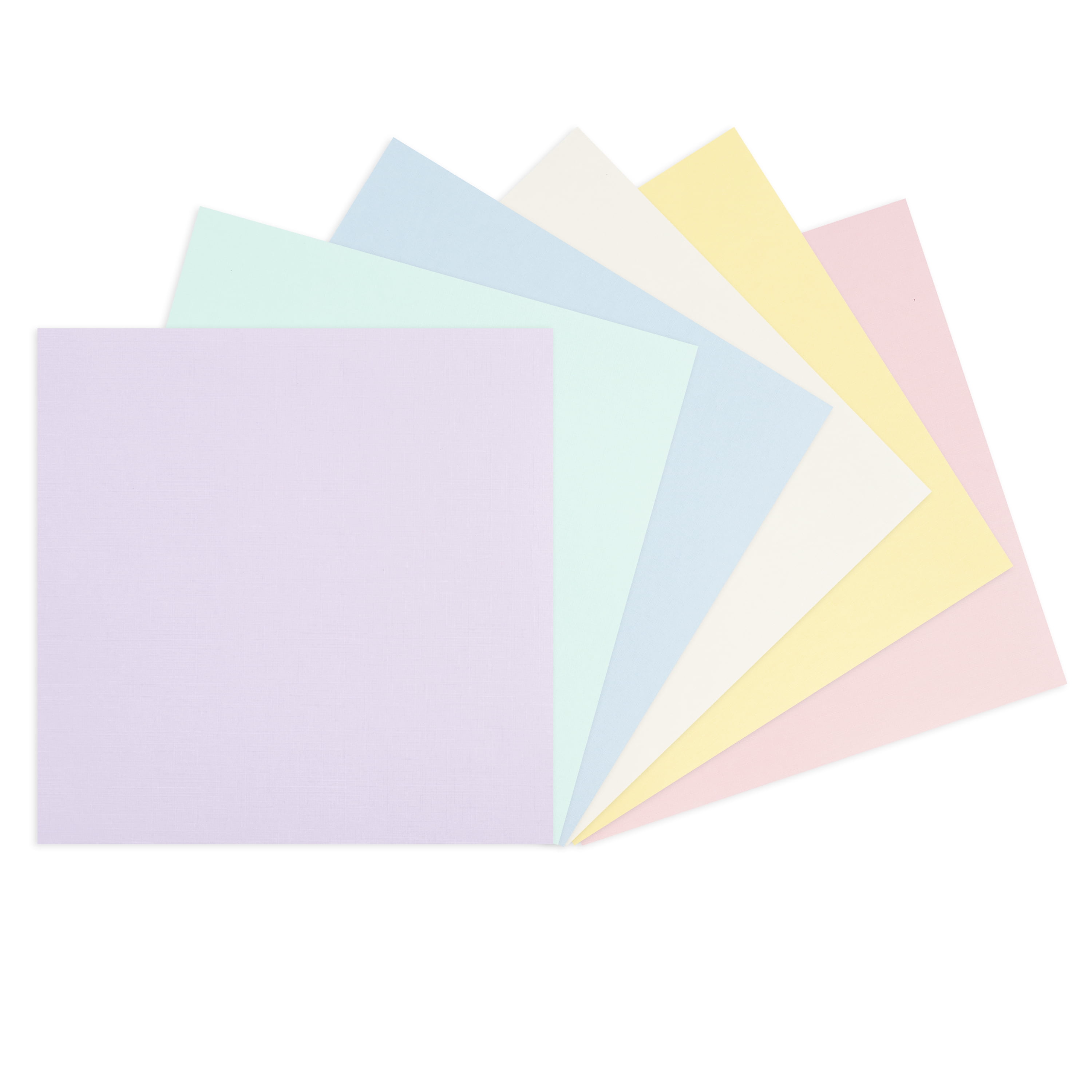 60 Sheets Pastel Hues 12” x 12” Linen Texture Cardstock Paper by Recollections - Acid and Lignin Free Paper for Scrapbooks - Arts & Crafts - 1 Pack