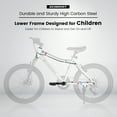 thumbnail image 3 of Raistyw 20'' Kid's Bike ,Mountain Bike for Ages 8-12 Years Old, 7 Speed Teenager Children Kids' Bicycles, White, 3 of 7