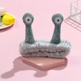 thumbnail image 4 of Nuevo Diadema de felpa con cara de lavado de caracol, bonita banda de maquillaje, turbante, caracol, antena, ojos, ayane, 4 of 5