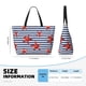 thumbnail image 4 of Fotbe Starfish Navy Blue Stripe Bolsa de Viaje para Playa - Resistente al Agua, Bolsa Tote de Gran Capacidad y Ligera con 7 Bolsillos para Mujeres y Hombres, 4 of 7
