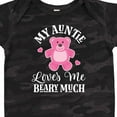 thumbnail image 4 of Inktastic My Auntie Loves Me Girls Bear Girls Baby Bodysuit, 4 of 5