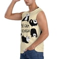 thumbnail image 3 of Gaeub Panda Doing Yoga Men's Sleeveless Muscle Shirts Workout Tank Tops, Odor Protection and Comfortable - Medium, 3 of 8