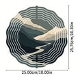 thumbnail image 5 of 3D Metal Hanging Wind Spinners - Mountain Range Pattern Design for Yard & Garden - Beautiful Wind Chimes for Outdoor Decor, 5 of 6