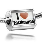 Neonblond Charm I Love Eastbourne region: South East England, England 925 Sterling Silver Bead