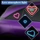 thumbnail image 4 of Luces De Neón Luz LED solar en forma de corazón para ventanas de coche, multicolor y resistente al Rkxzt, 4 of 7
