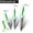 Green&White, variant on Ceramic Knife Set with Peeler 3-Piece (5-inch Utility Knife, 4-inch Slcing Knife,3-inch Fruit Paring Knife), with Sheaths for Each Blade
