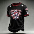 thumbnail image 5 of Zimjoy 2026 USA Soccer Jersey Shirts for Men Crewneck Short Sleeve Country Team Fan International Soccer T Shirts Retro Streetwear Top Black M, 5 of 5