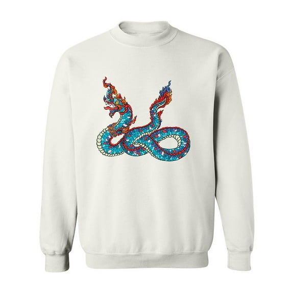 Dragon Snake Sweatshirt Men -Image by Shutterstock, Male Medium