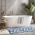 thumbnail image 2 of Lightblue Butterfly Pattern Kitchen Rug Mat,Kitchen Runner Rugs Non Skid Washable,Decorative Kitchen Floor Mats for Kitchen,Sink,Laundry,17"x47.2", 2 of 7