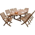thumbnail image 1 of Teak Bahama Andrew 9-Pieces Dining Set, 1 of 3