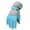 Light blue, variant on Krdevn Kids Full Finger Ski Gloves Windproof Thermal Lined Quilted Upper Anti Adjustable Wrist Strap Snow Gloves for Skiing Snowboarding Winter Outdoor Activities