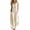 #01 Beige 【Mix & Match: Stock Up on Your Favorite Colors】, variant on Women's Soft Stretch V-Neck Sleeveless Button Front Jumpsuit, Flattering Wide Leg Loose Fit with Side Pockets, Tummy Control Comfortable Summer Romper, Casual Beach Day Travel