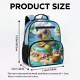 thumbnail image 7 of Jeiento Sea Turtle 13.5 Inch Toddler Backpack for Kindergarten, Lightweight Preschool School Bag for 2-5 Year Old Kids, Bookbag with Top Handle, 7 of 7