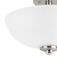 thumbnail image 2 of Globe Electric Hudson 2-Light Brushed Nickel and Chrome Semi-Flush Mount Ceiling Light, 63357, 2 of 6