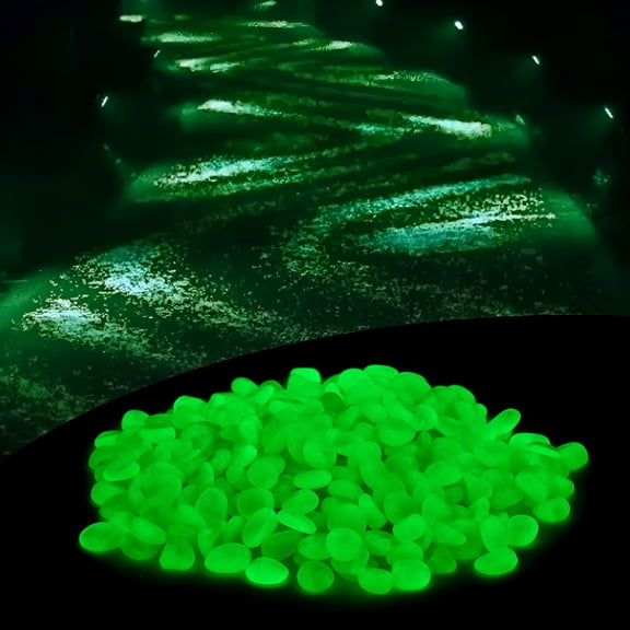 SELIVO 300Pcs Glow in the Dark Rocks Luminous Pebbles Stones Glow Rocks for Fish Tank Aquarium Garden Outdoor Walkway Home Decor