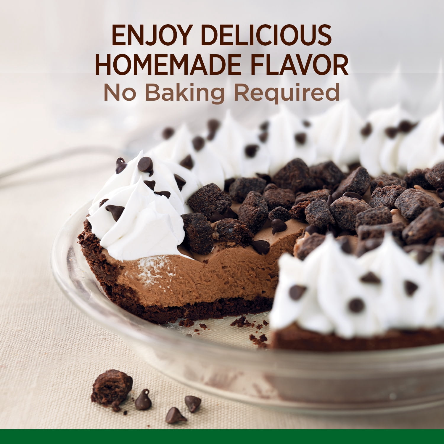 Marie Callender's Chocolate Brownie Cream Pie, Thaw & Serve Frozen Dessert, 25 oz.