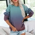 thumbnail image 4 of Qulqfy Women's Navy Sweatshirts Crewneck Pullover Tunic Fall 2025 Funny Shirts Women Comfy Tops with Pouch XL, 4 of 6