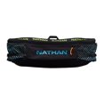 thumbnail image 1 of Nathan Running Belt Cinturón/riñonera de hidratación Pinnacle. Incluye bolsillo con cremallera para almacenamiento de petaca blanda. Para correr, senderismo, riñonera. ¡Sin rebote! (L/XL Negro/Azul), 1 of 3