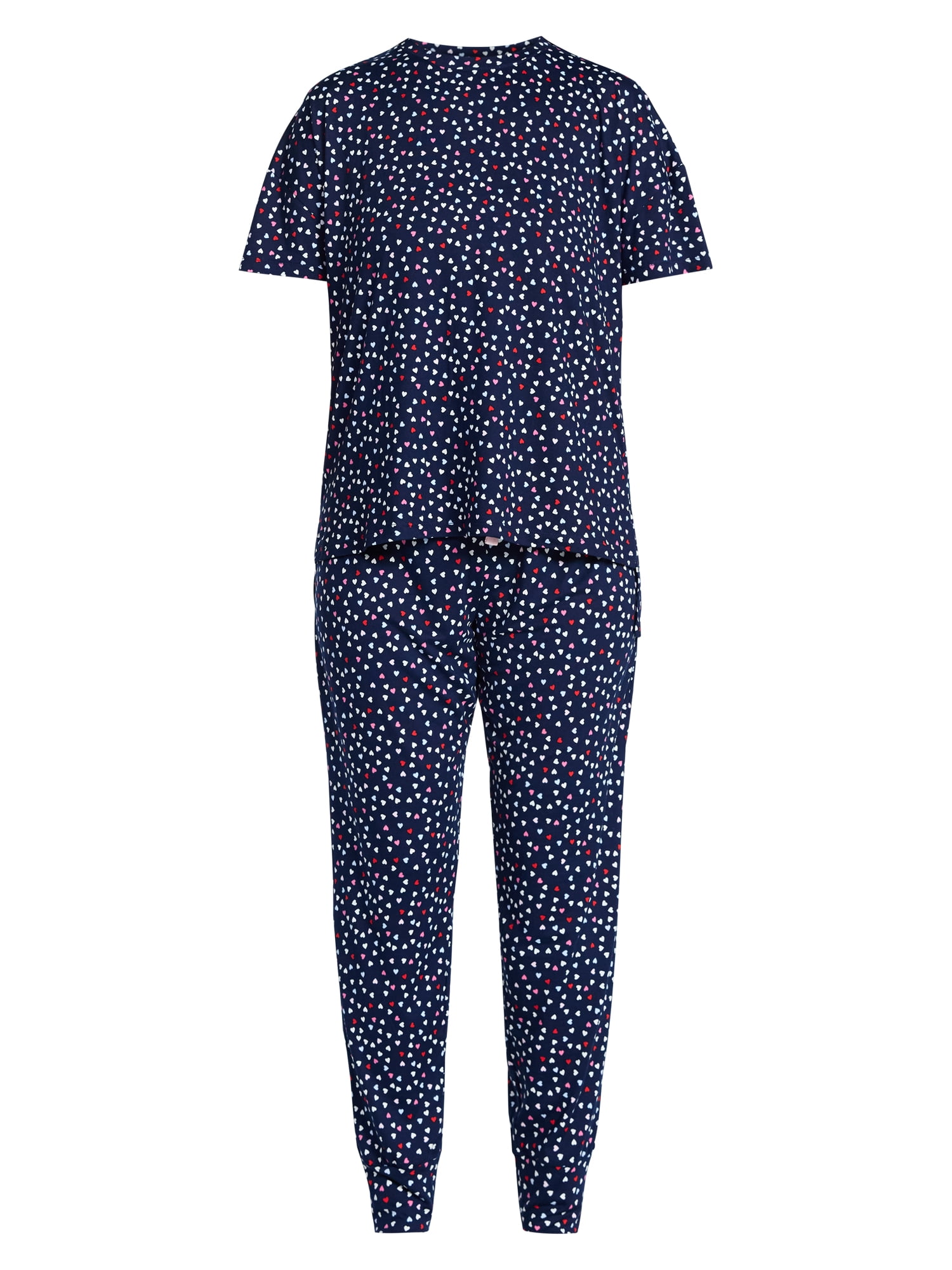 Jaclyn Women's Valentine's Day Sleep Tee and Jogger Pants Pajama Set, 2-Piece, Sizes S-XL