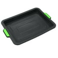 thumbnail image 3 of Baking Plate Silicone Tray Portable Storage Cake Biscuit Bread Baking Tray for Home Store with Handle (Black), 3 of 8