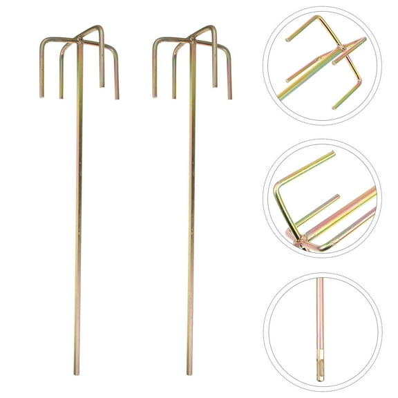 WHAMVOX 2 Pcs Paddle Mixer for Drill Mixing Sticks Concrete Rod Stir Tools