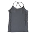 thumbnail image 5 of HAYIMI Women Seamless Workout Tank Tops Spaghetti Strap With Built In Bra And Side Pockets For Yoga Running Fitness Dance Summer Round Neck Solid Color Sleeveless Leisure Camisole, 5 of 8
