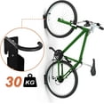 thumbnail image 3 of Bike Rack, Can Be Rotated 90 Degrees Vertical Wall Mounted Bike Rack, Wall Mounted Bike Rack Space Saving Storage Hook Wall Mount for Garage or Home - Black, 3 of 5