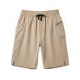 thumbnail image 4 of Mens Beach Shorts Swim Trunks Quick Dry Swim Shorts with Zipper Pocket Funny Swimwear Bathing Suits No Lining Size 4XL Khaki, 4 of 5