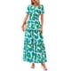 thumbnail image 1 of Vestido PRETTYGARDEN Verano 2025 Boho Floral Verde S, 1 of 4