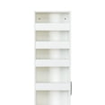 thumbnail image 4 of Jopath 7 Tier Pull-Out Multi-Tier Storage with Handle and Wheels, Single-Sided Open Shelf Multi-Functional Storage for Kitchen Living Room Narrow Spaces White, 4 of 9