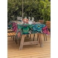 thumbnail image 2 of Outdoor Tablecloth with Umbrella Hole and Zipper, Colorful Abstract Floral Rectangle Table Cloth 52x70 Inch Waterproof Tablecloth, Farmhouse Vintage Flowers Boho Picnic Table Cover for Patio Camping, 2 of 7
