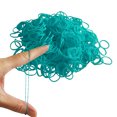 thumbnail image 3 of 600 Refillable TURQUOISE Rubber Loom Band for Bracelet Necklace DIY, 3 of 3
