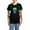 With Blue Strpe Pant, variant on - Blue Zombie Sugar Skull Puppy Pajamas - Women's Short Sleeve Print T-Shirt and Pants Dark Cotton Pajama Set