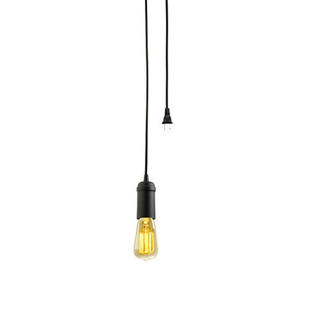 Globe Electric 12592 Edison 1 Light Plug In Mini Pendant Walmart